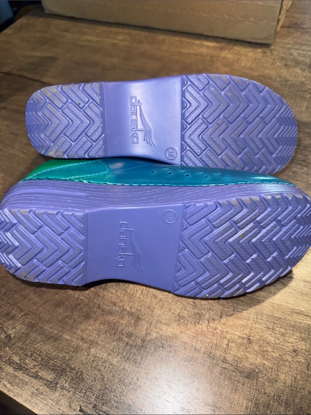 Dansko Blue Professional Nursing Clogs Slip Resistant Size 38 - Picture 6 of 6
